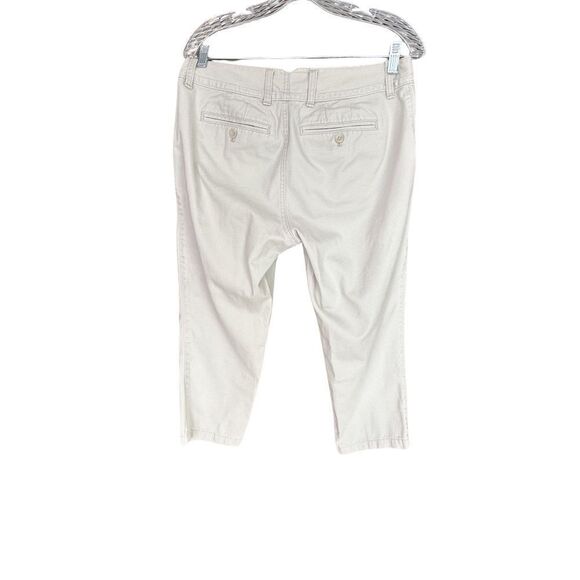 Eddie Bauer Women's Cropped Pant Blakely Fit / Chino Heritage Wash Tan-Khaki 8 - Picture 2 of 8